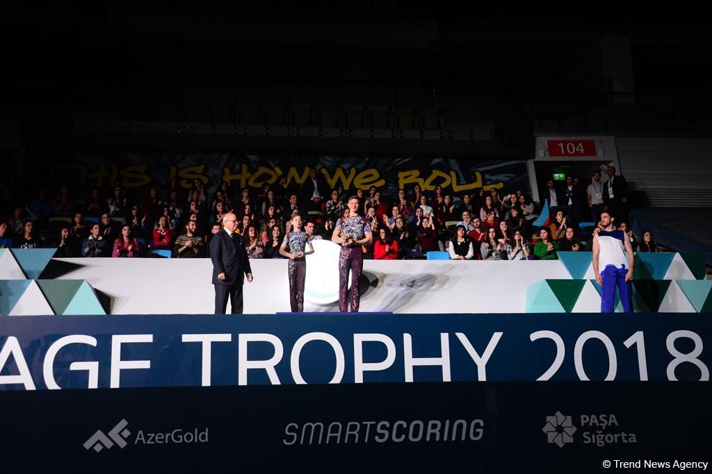 В рамках Кубка мира по акробатической гимнастике в Баку прошло вручение AGF Trophy (ФОТО)