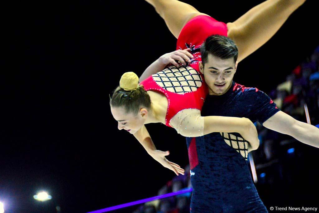 Лучшие моменты второго дня Чемпионата Европы по аэробной гимнастике в Баку (ФОТО)