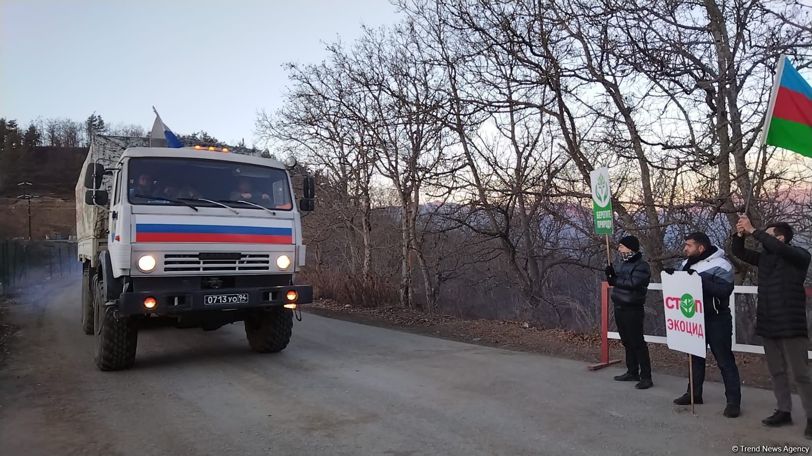 Сегодня по Лачинской дороге беспрепятственно проехали 8 машин РМК (ФОТО)