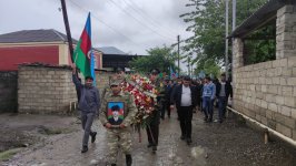 В Хачмазе похоронены останки шехида первой Карабахской войны (ФОТО)