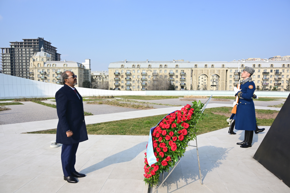 Президент Сомали посетил Парк Победы в Баку (ФОТО)