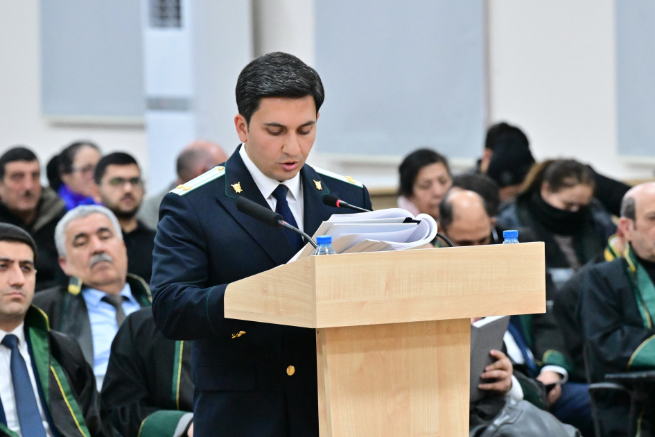 Продолжился суд над лицами армянского происхождения, обвиняемыми в преступлениях против мира и человечности, военных и других тяжких преступлениях (ФОТО)