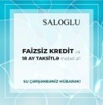 Кампания "Су Чаршамбеси" от «Saloğlu»: мебель по наличной цене с рассрочкой на 18 месяцев и 6 месяцев без процентов! (ФОТО)